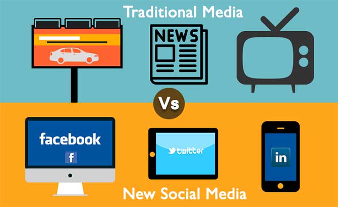 Traditional media vs social media